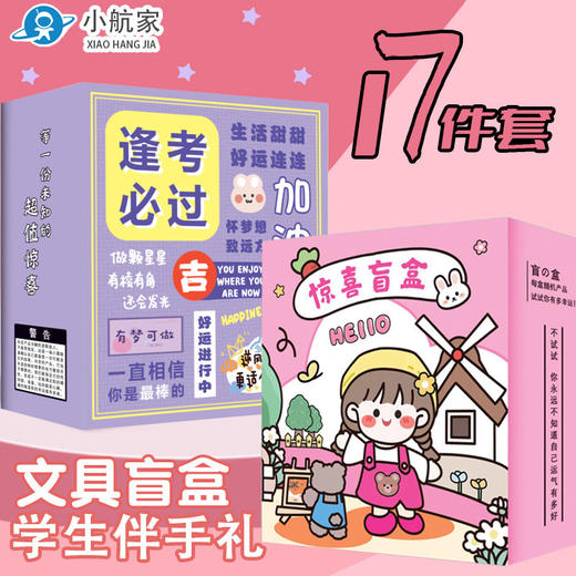 【储值金专享预售】创意励志文字文具套装小学生学习用品生日伴手礼礼品文具盲盒礼品bc 商品图2