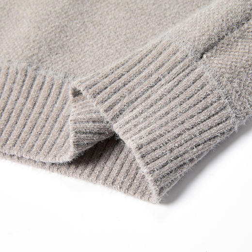 【仿貂绒】罗蒙加绒毛衣男保暖护脖半高领毛衣男加绒针织衫男士毛衣 商品图8