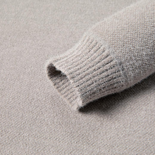 【仿貂绒】罗蒙加绒毛衣男保暖护脖半高领毛衣男加绒针织衫男士毛衣 商品图5