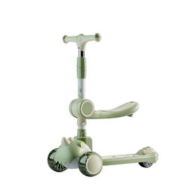 淘气哈比 taoqihabi二合一儿童滑板车绿色【鲜享2.0】