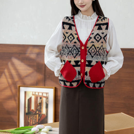 苏苏姐家莫屿提花马甲手工DIY钩针衣服外套上衣毛线材料包 商品图3