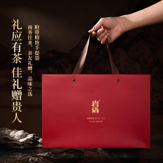 【问水】岩语 问水大红袍礼盒装 特级武夷岩茶茶叶中足火乌龙茶204g 商品图2
