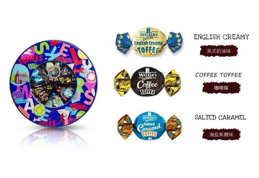 沃尔克斯什锦太妃糖（彩色礼罐）408g 商品图1