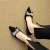 【预售5天】2025经典法式高跟鞋女尖头细跟浅口百搭蝴蝶结水钻单鞋DB&M6131 商品缩略图4