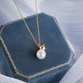 子佩集S925银珍珠套链【JJTL001】纯银镀金珍珠项链2412