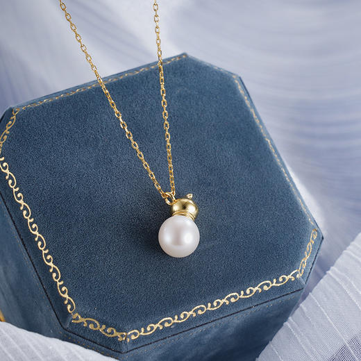 子佩集S925银珍珠套链【JJTL001】纯银镀金珍珠项链2412 商品图1