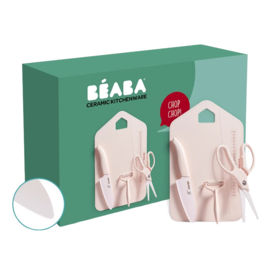 法国BEABA 辅食陶瓷厨具四件套【陶瓷刀+削皮器+菜板+剪刀】厨房用具