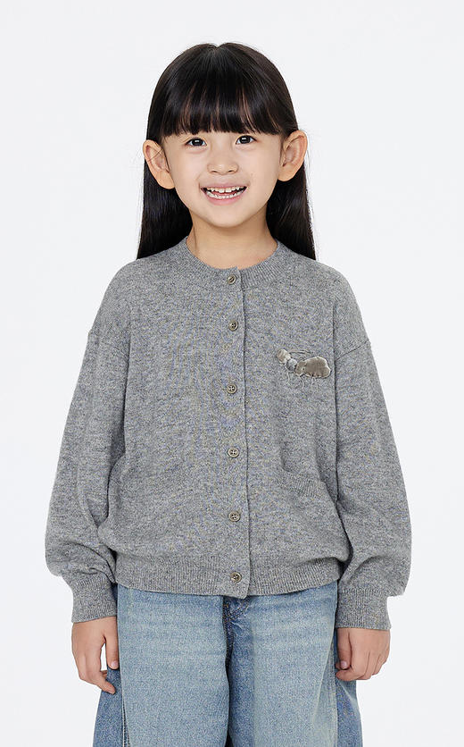 jnby   25年春款  短款开襟毛杉  1P1310920 商品图5