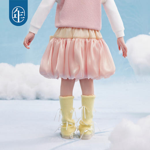 年衣童装女童半身裙2025年春新款宝宝网纱甜美蓬蓬裙公主裙儿童裙子春日圆舞半身裙 商品图4