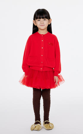 jnby   25年春款  短款开襟毛杉  1P1310920