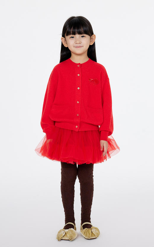 jnby   25年春款  短款开襟毛杉  1P1310920 商品图0