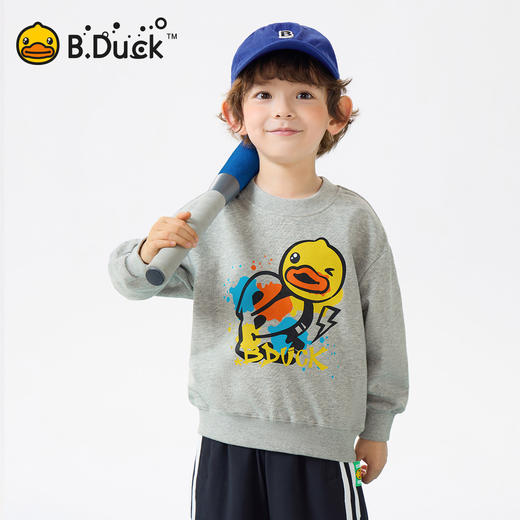 bduck小黄鸭童装春秋男童卫衣儿童休闲上衣中小童套头衫110-160 BF1608033 商品图0