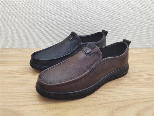 豪行秋冬新款12342738真皮牛皮商务休闲男鞋单鞋皮鞋 商品图3