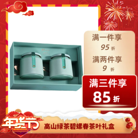 经济⭐️【品年茶】高山绿茶碧螺春茶叶礼盒 且将新火试新茶，诗酒趁年华