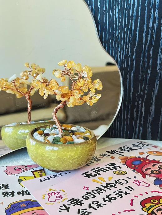 【家居百货】财运Up❗富婆快来接‼黄水晶发财树💸💸事业双双收💼办公桌的“小黄金” 商品图4