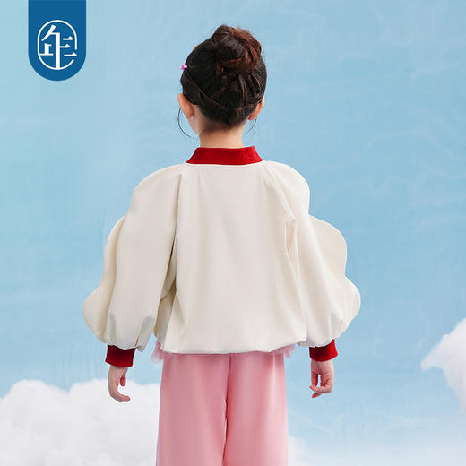 年衣童装女童外套2025春季新款女大童薄款棒球服开衫甜美夹克上衣萌耳花花外套 商品图4