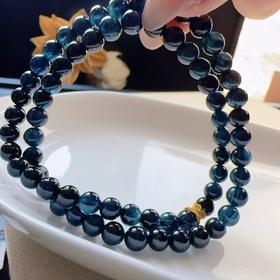 5mm-6mm多圈全色蓝碧玺手链