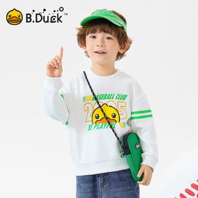 bduck小黄鸭童装春秋男童卫衣儿童男孩套头衫上衣春季105-150 BF1608032