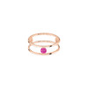 订购6周到｜La Brune et La Blonde-HULA HOOP solitaire-18K玫瑰金 0.12-0.23克拉红宝石 戒指［法国设计师］ 商品缩略图0