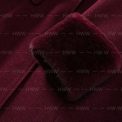 90白鹅绒(袖子也加绒)毛领可拆卸轻奢气质收腰鹅绒服DHZZR408102 商品图3