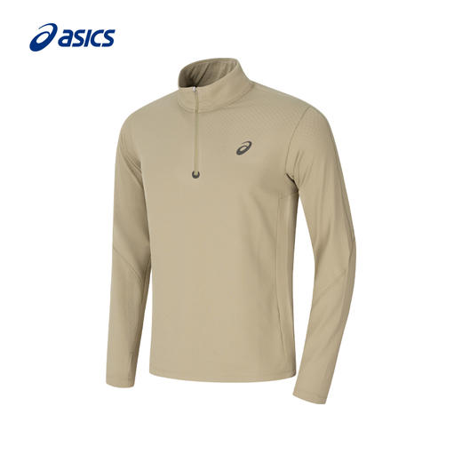 ASICS亚瑟士男式速干抗菌跑步长袖舒适保暖透气半开领运动T恤2011D324 商品图5