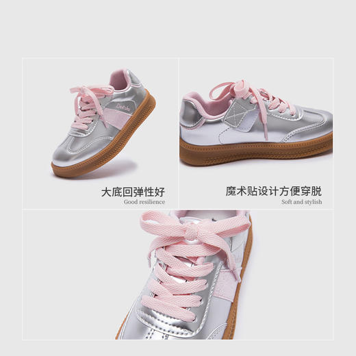 笛莎Deesha 女童童鞋2025春新款时尚洋气舒适低帮板鞋 商品图3