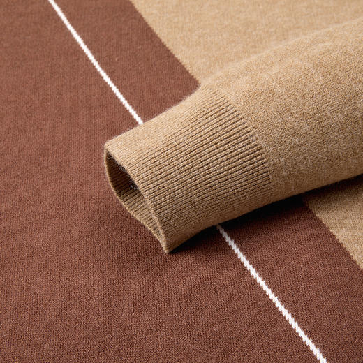 【拼色设计】罗蒙休闲针织衫男秋冬季毛衣加厚男士毛衣男士针织衫 商品图4