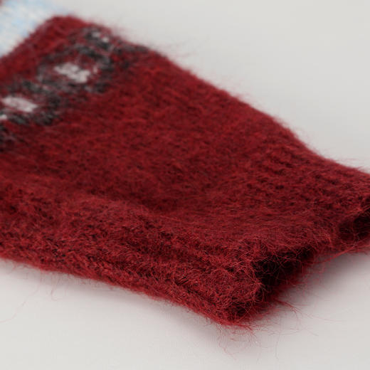 QE632斯尔丽25春季新款节庆氛围提花加厚保暖廓形时尚百搭毛衫上衣 商品图6