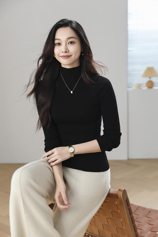 火桐hooton 无缝精纺 半高领羊毛打底衫YT111 商品图4