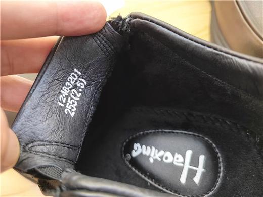 豪行冬季12483201牛皮休闲加绒男鞋皮鞋专柜正品高帮棉鞋 商品图3
