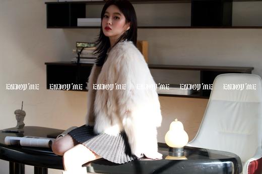 【门店同款】ENJOY冬季“福”贵汀花语皮草外套 160644294 商品图12