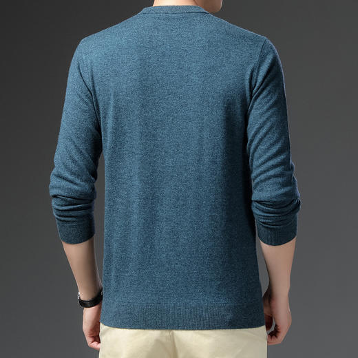【100羊毛】罗蒙男士秋冬经典百搭羊毛衫保暖毛衣男舒适男士羊毛衫 商品图1