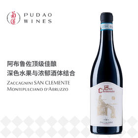 莎卡尼尼圣克莱门蒙特普齐亚诺红葡萄酒Zaccagnini SAN CLEMENTE Montepulciano d’Abruzzo