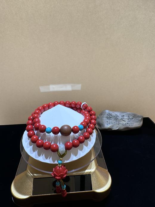 LDSL4008 檀木莲蓬双圈手串 商品图0