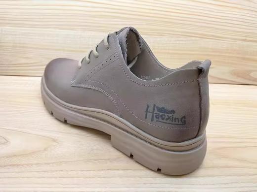 豪行13351155真皮软底舒适休闲皮鞋男士系带单鞋 商品图5