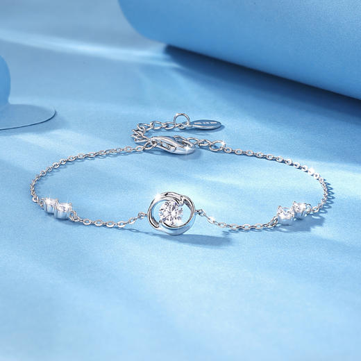 卡蒂罗/KADER 【招财好运】幸运四叶草手链 圣诞新款原创设计莫比乌斯环跳动的心拼接链 平安转运轻奢简约 商品图6