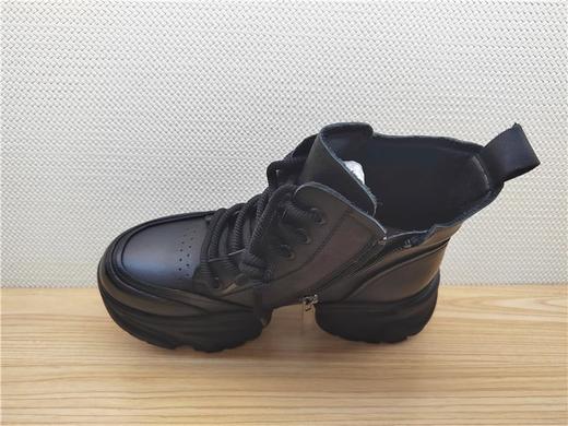 豪行秋冬新款23489051牛皮低跟时尚休闲女靴单靴短靴 商品图1