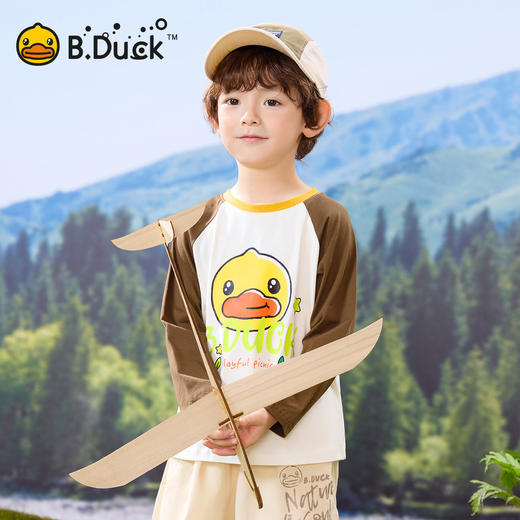 bduck小黄鸭童装春秋男童长袖T恤上衣纯棉儿童衣服打底衫110-160 BF1606033 商品图1