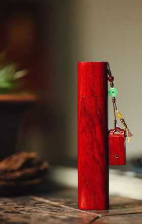 如意·储香盒紫檀便携掌中宝