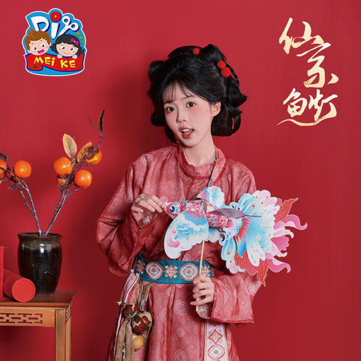 【MEIKE新年】蛇年新年春节元旦仙系鱼灯手工diy儿童锦鲤灯笼材料虾螃蟹灯花灯 商品图3