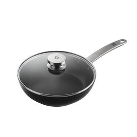 双立人（ZWILLING）德国炒锅不粘锅平底电磁炉煤气通用煎锅Enjoy中式煎锅原装 enjoy 不粘煎锅黑 1寸 1寸 24cm
