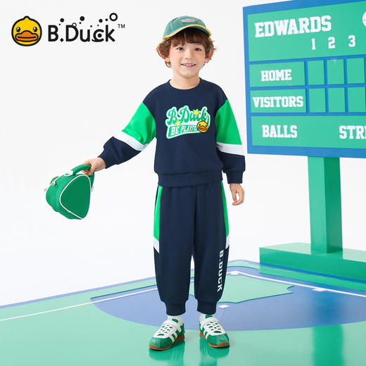 【套装】bduck小黄鸭童装春秋套装男童卫衣105-150 BF1681008 商品图3