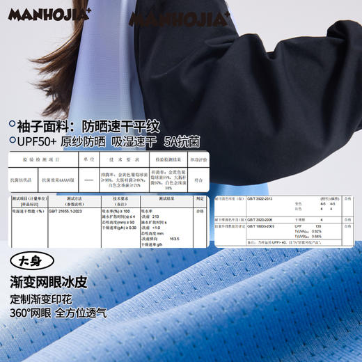 【熊朋友】漫画家25春城市轻户外运动透气渐变晕染网眼冰皮训练衣 商品图3