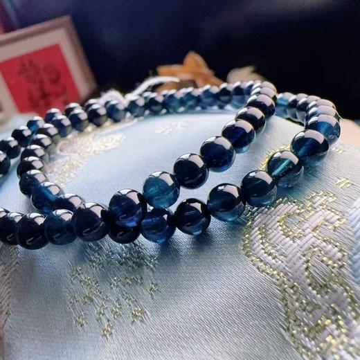 5mm-6mm多圈全色蓝碧玺手链 商品图4