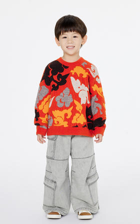 jnby   25年春款  长袖套头毛衫  1P1312810