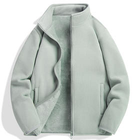 01E STATION 情侣款时尚百搭抓绒开衫（多色可选）  冲锋衣内胆摇粒绒厚实抓绒衣珊瑚绒外套自发热纤维