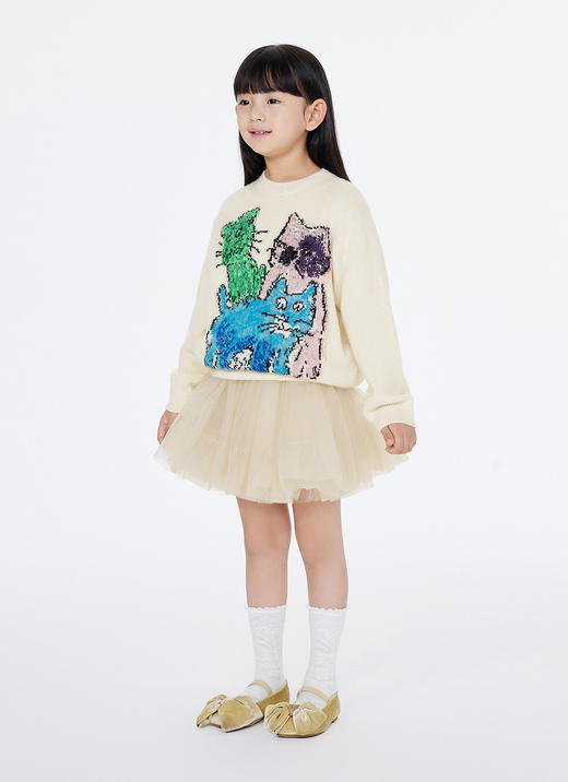 jnby   25年春款  长袖套头毛衫  1P1312120 商品图5