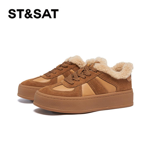 星期六休闲百搭复古厚底加绒德训鞋SSC4112658 商品图5