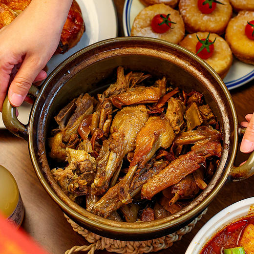 【番老爷厦门姜母鸭】厦门砂锅姜母鸭闽南特产姜母正番鸭 顺丰500克X2袋 商品图0