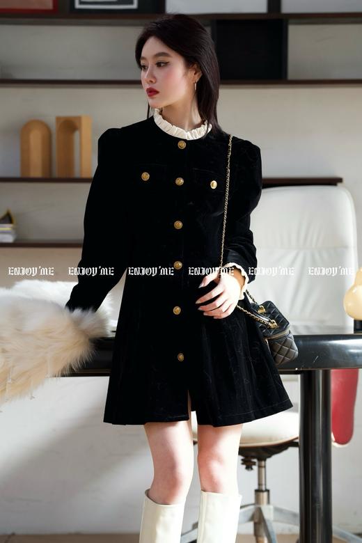 【门店同款】ENJOY冬季漂亮朋友赫本风连衣裙 160707187 商品图1